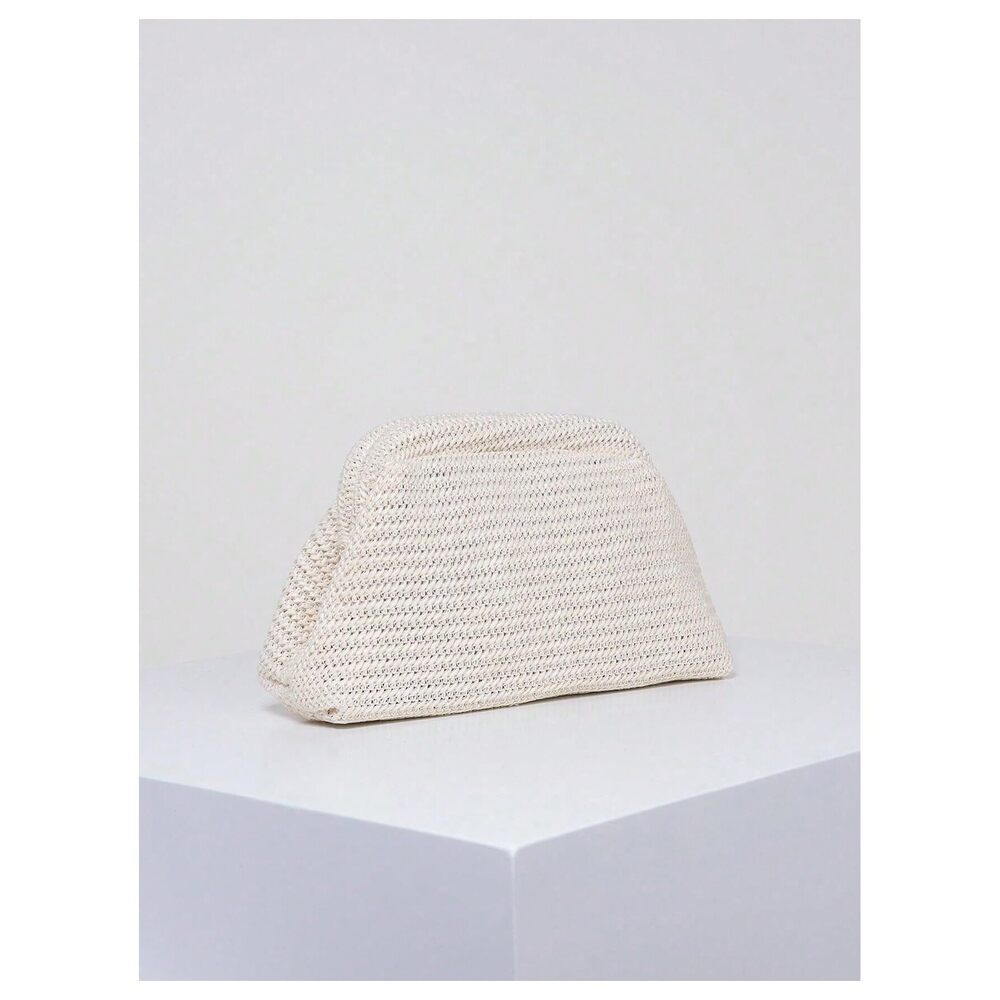 1667 Crochet Purses Wedding Prom Summer Beach Bag Dumpling Cloud Evening - Picture 6 of 6